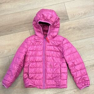 Primary Kids lightweight puffer jacket Size 5 Boysenberry